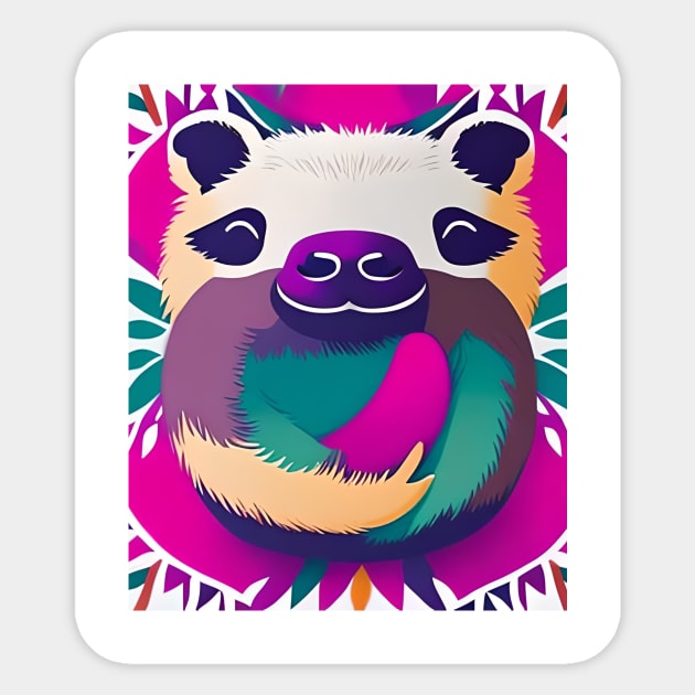 Hang in There Sloth T-Shirt#3 Sticker by IWON